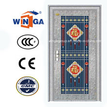 Exterior con puerta de vidrio de seguridad de acero inoxidable (W-GH-20)